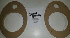 MDF Speaker / Spacer Rings, 6x9" to 6.5" & Tweeter Component Set 3/4" Thick USA