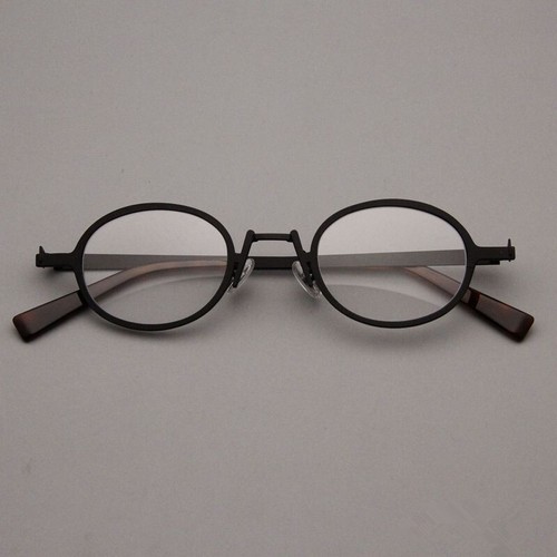 Vintage Small Oval Round Glasses Mens Eyeglasses Frames Metal Spectacles Women - Picture 12 of 15
