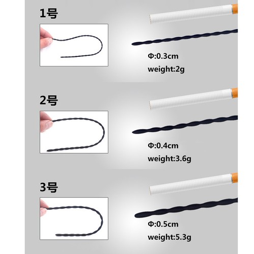 4 PIEZAS Entrenador de Sonido de Silicona Enchufe de Pene Estirador U-retral CaRtheter Dilatador - Imagen 9 de 14
