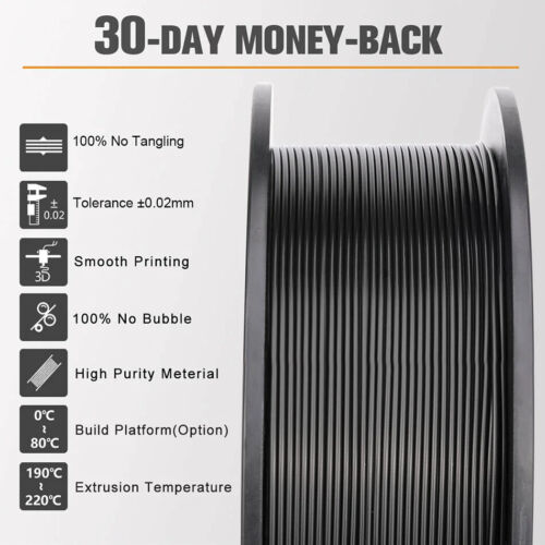 PLA Plus PETG PLA Filaments 3D Filament 10 Rolls 1KG/roll 1.75mm 100% Filament - 第 3/15 張圖片