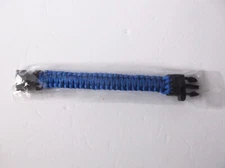 Survival Bracelet With Compass/Paracord Blue Cord  New