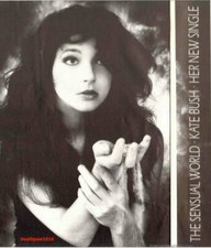 1989 Kate Bush "The Sensual World" Record Release Industry Promo Reprint Ad