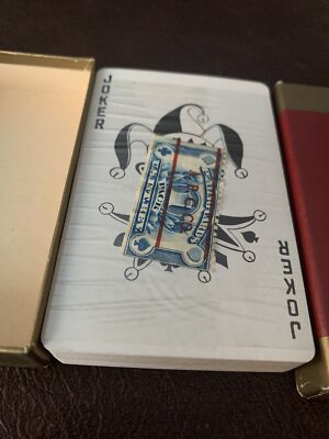 Vintage playing Cards Sealed USIR Precancel RF26 Tax Stamp APC CO