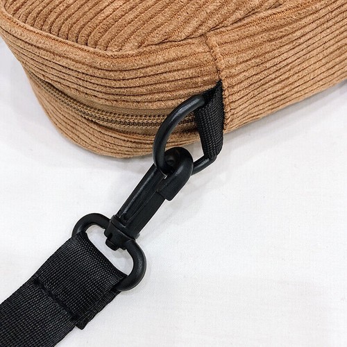 Women Canvas Shoulder Bag Corduroy Cloth Bag crossbody Bags Zipper Purse Girl - Picture 6 of 18