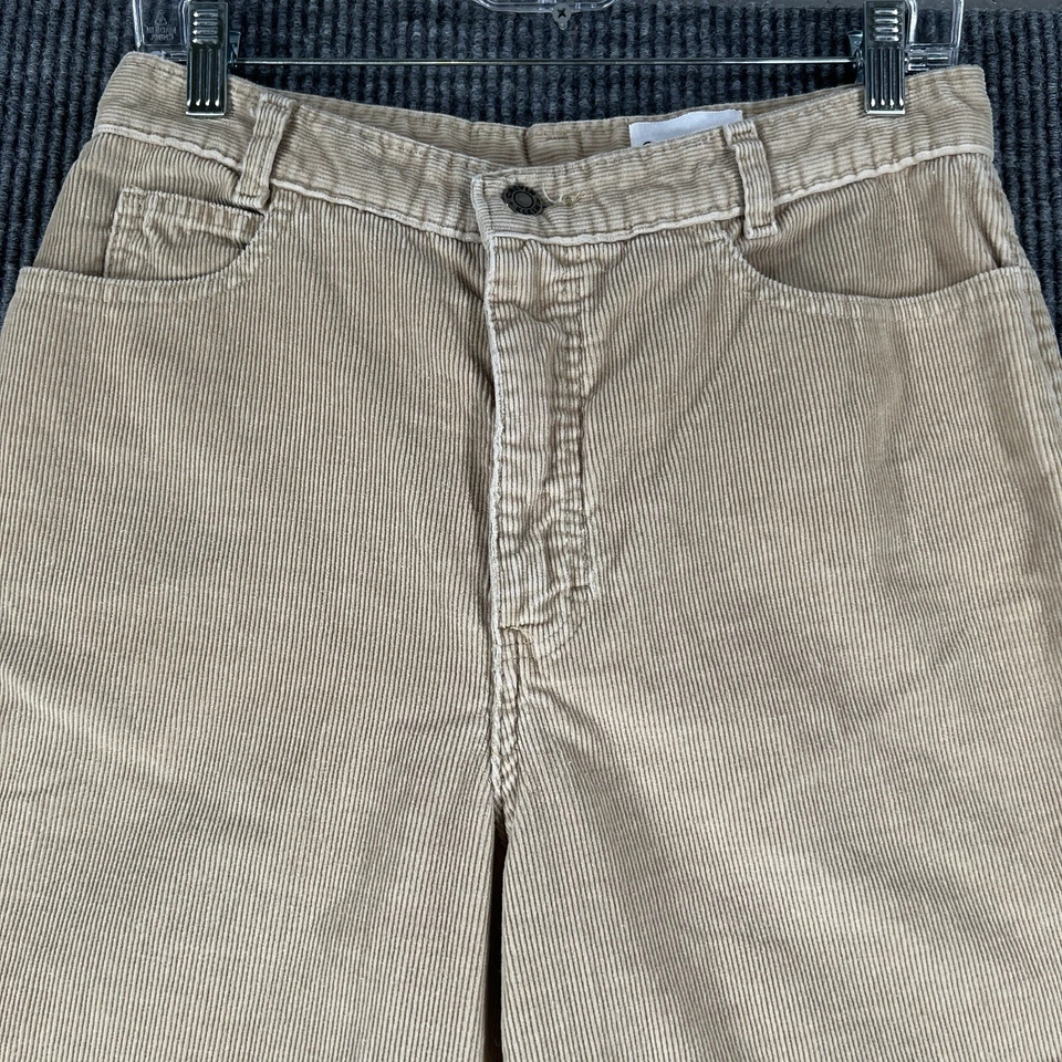 Calvin Klein Pants Youth Girls Size 14 Beige Corduroy Made in the USA 33" Inseam - Image 2 of 4