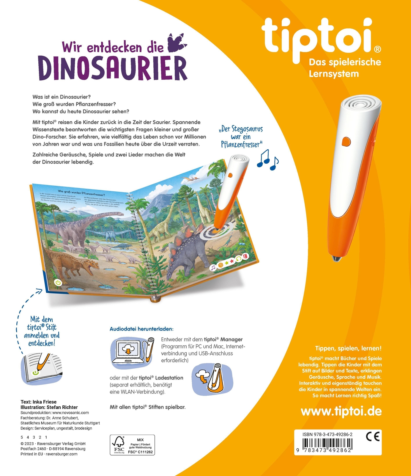 Thumbnail - Tiptoi® Wir Entdecken Die Dinosaurier | Inka Friese | Taschenbuch | 16