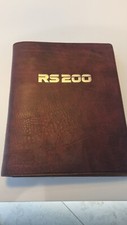 Ford RS200 Original Owner's Manual