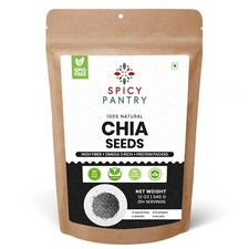 Pure Chia Seeds - 100% Non-GMO Superfood for Health & Nutrition - 12 oz