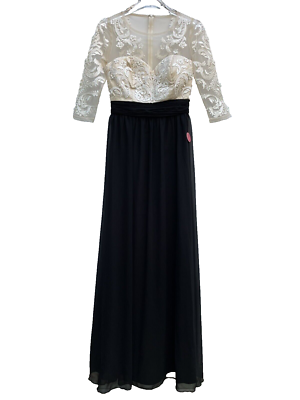 chi chi london embroidered maxi dress V Neck Embroidered Dip Hem Midi Dress In Beige main image 0