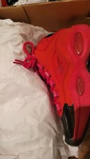 Reebok Men's Question Mid Black Scarlet Metallic Red FW5304 Iverson Size 6.5