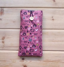 For IPHONE 14 Pro Max / 13 / XS HANDMADE Phone CASE FABRIC And Small Pocket