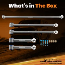 Rear Upper Lower Track Bar Control Arm 2-4" Lift Kit For 2003-09 Toyota 4Runner