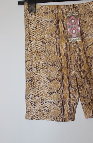 Boohoo Snakeskin Design Cycling Shorts Size 8 New With Tags - Picture 3 of 6