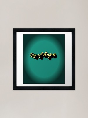 Ray of hope Framed Art Print Framed Wall Art Poster Canvas Print Picture