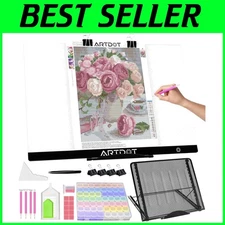 A2 Light Pad for Diamond Painting - 1500 Lux Illumination