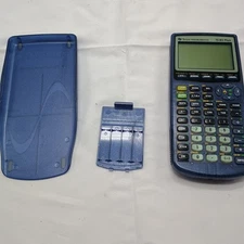 Texas Instruments TI-83 Plus Graphing Calculator Tested & W/ Cover 83+ Blue