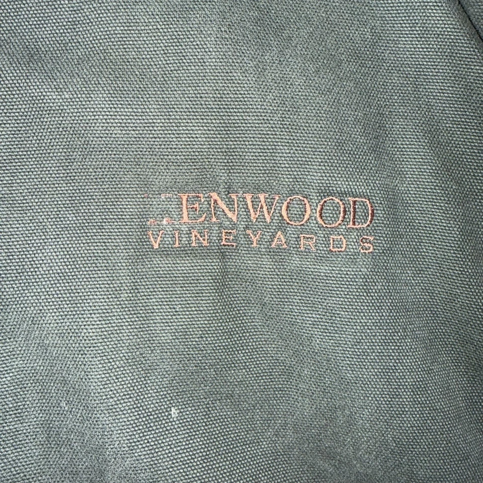 Chaqueta Kenwood Vineyards Para Hombre Grande Verde Lona Cremallera Acolchada Forrada Tri-Montaña Foto 4 de 4
