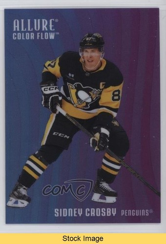 2025-26 Upper Deck Allure Color Flow Blue Purple Sidney Crosby #CF-24 READ 1h4a