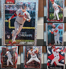 St Louis Cardinals Rookie Lot Scott II Crooks RC Blue Speckle + Pujols Select 