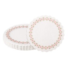 300pcs Paper Doilies 3.5" Round Paper Doilies Placemat, White