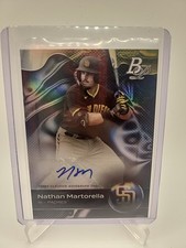 2023 Bowman Platinum Nathan Martorella #TOP-8 Auto San Diego Padres Prospect