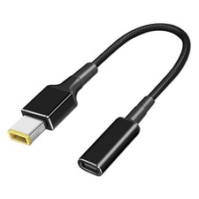 USB C to Slim-Tip Laptop Charging Cable, Type C to Square Converter Adapter C...