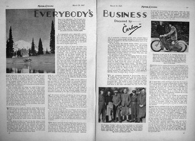 Altes Vintage Print Motorrad Magazin 1947 Royal Enfield Peak District 20th
