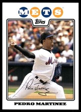 Pedro Martinez 2008 Topps #440 New York Mets MLB READ FREE SHIPPING AutographDen