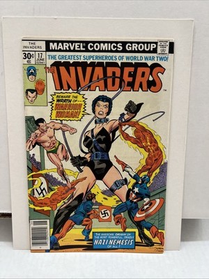 Invaders #17 Marvel 1977 VF/NM 1st  app of Warrior Woman Hitler app