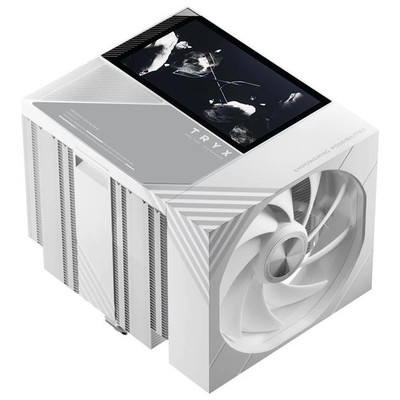 TRYX Turris T620 Dual-Tower CPU Luftkühler 5 Zoll LCD weiß 280W LGA1700 AM5