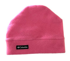 COLUMBIA PINK FLEECE BEANIE HAT GIRL'S BOY'S YOUTH SIZE S/M SMALL MEDIUM