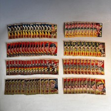 Vintage Japanese Baseball Menko Cards 1940s Retro Paper Square Set of 100