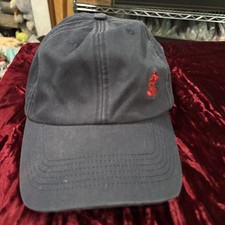 VINTAGE Walt Disney World Mickey Mouse Strap Back Hat Cap 90s 100 Cotton Navy
