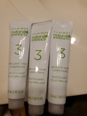 Natural Instincts Brilliant Shine Conditioner Clairol 1.85 oz  Each - Lot of 3