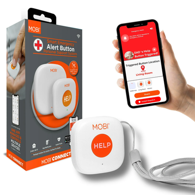 #ad MOBI 70278 Emergency Alert Button Smart Wireless Caregiver Support Monitoring $6.30
