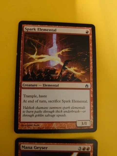 Mana Geyser & Spark Elemental Fifth Dawn. MTG 2 Card. sorcery & elemental - Image 3 of 4