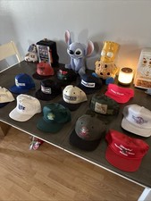 Vintage lot of 14 SnapBack Trucker Hats Light Goodyear, Walker, And Yuengling