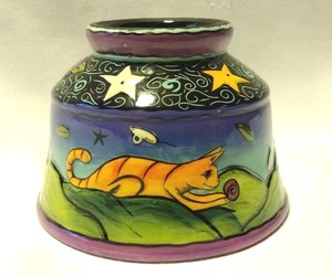 Terri Kern RCS Artist Ceramic Pc For Her Whimsical Wind Chime Collection READ B2