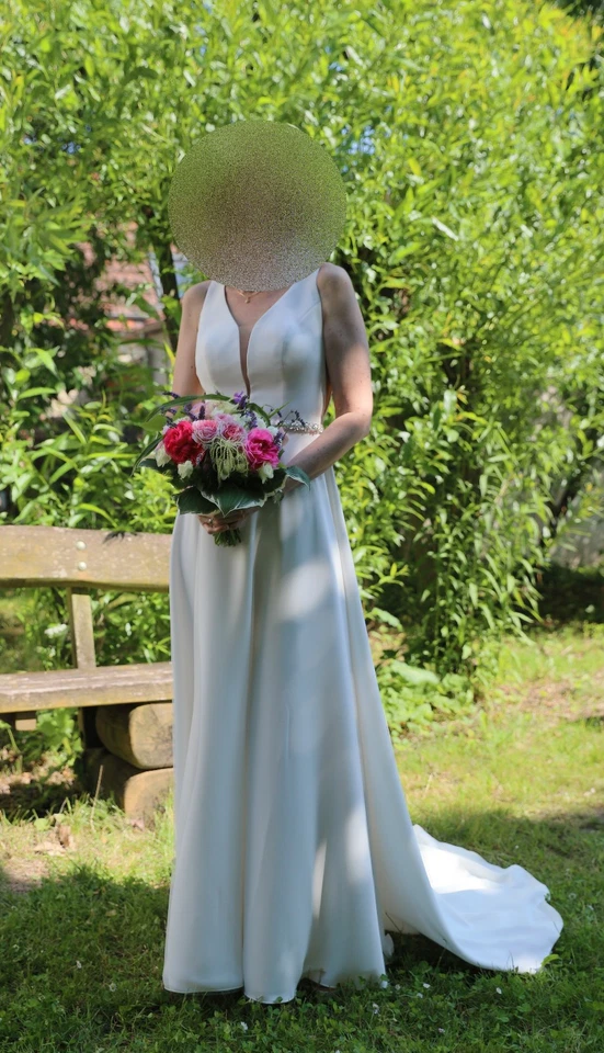 Hochzeit kleid "Bianco Evento" gebraucht 36 - Bild 2 von 2