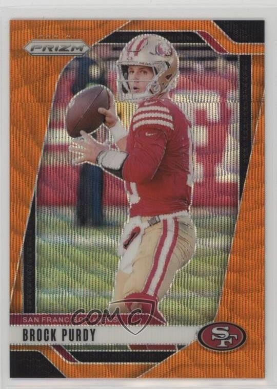 2024 Panini Prizm Orange Wave Prizm 7/60 Brock Purdy #249