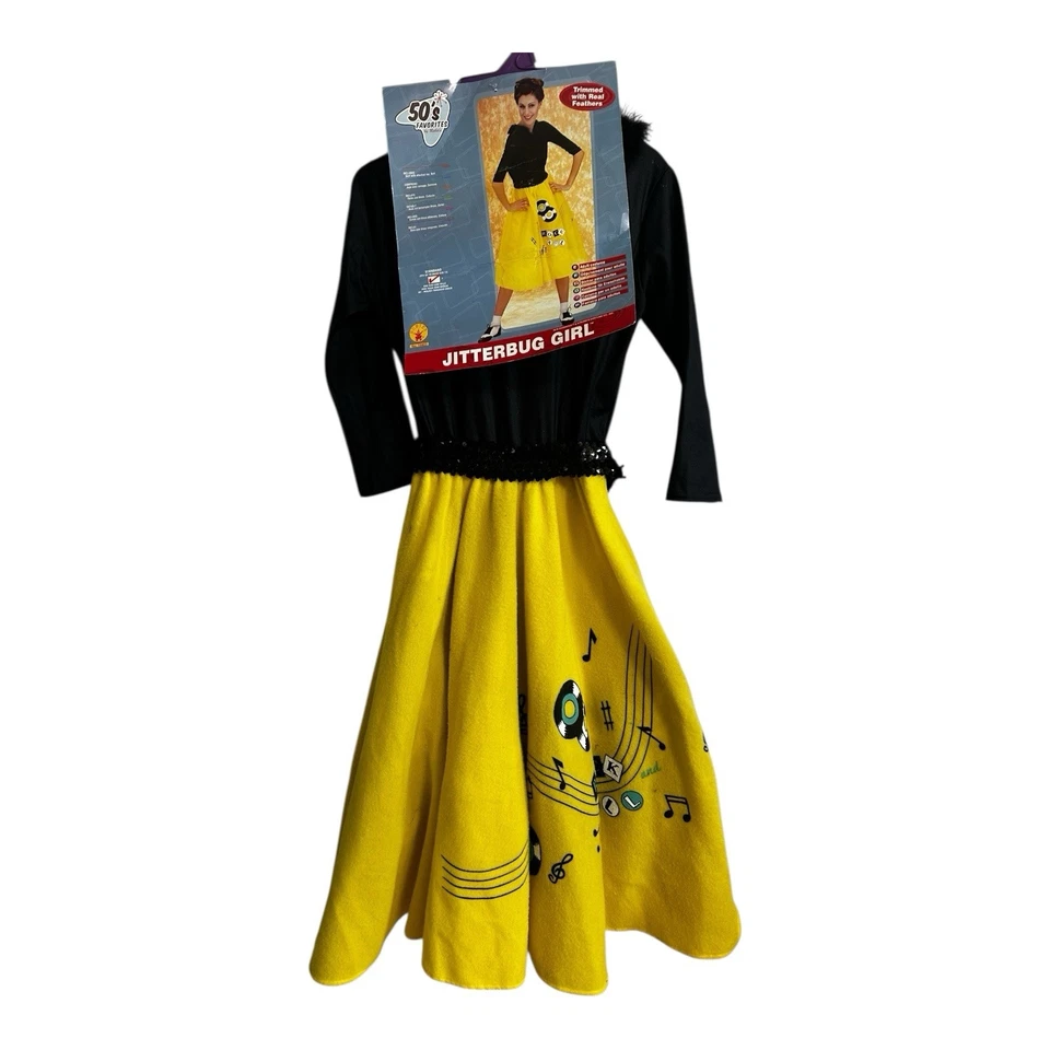Hip Hop Rock N Roll Años 50 Mujer’s Falda Musical Halloween Baile Disfraz Vestido 12 Foto 2 de 4