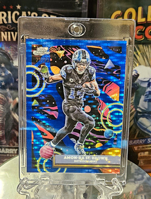 Topps 2025 Cosmic Chrome Amon-Ra St. Brown #33 Blue Moon Refractor /99