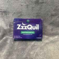 72 Count Vicks ZzzQuil Nighttime Sleep Aid Liquicaps, 25 Mg Diphenhydramine Hcl
