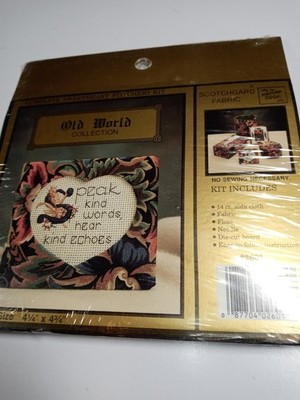 Sweetheart Stitchery Kit Old World Collection Speak Kind Words  NEW