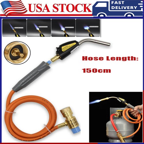 MAPP MAP-pro Propane Self Ignition Gas Plumbing Welding Torch With 5' Hose USA