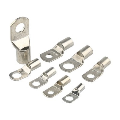 Unisolierte Rohrkabelschuhe M5 M6 M8 M10 6-70mm² Ringösen Presshülse Auto