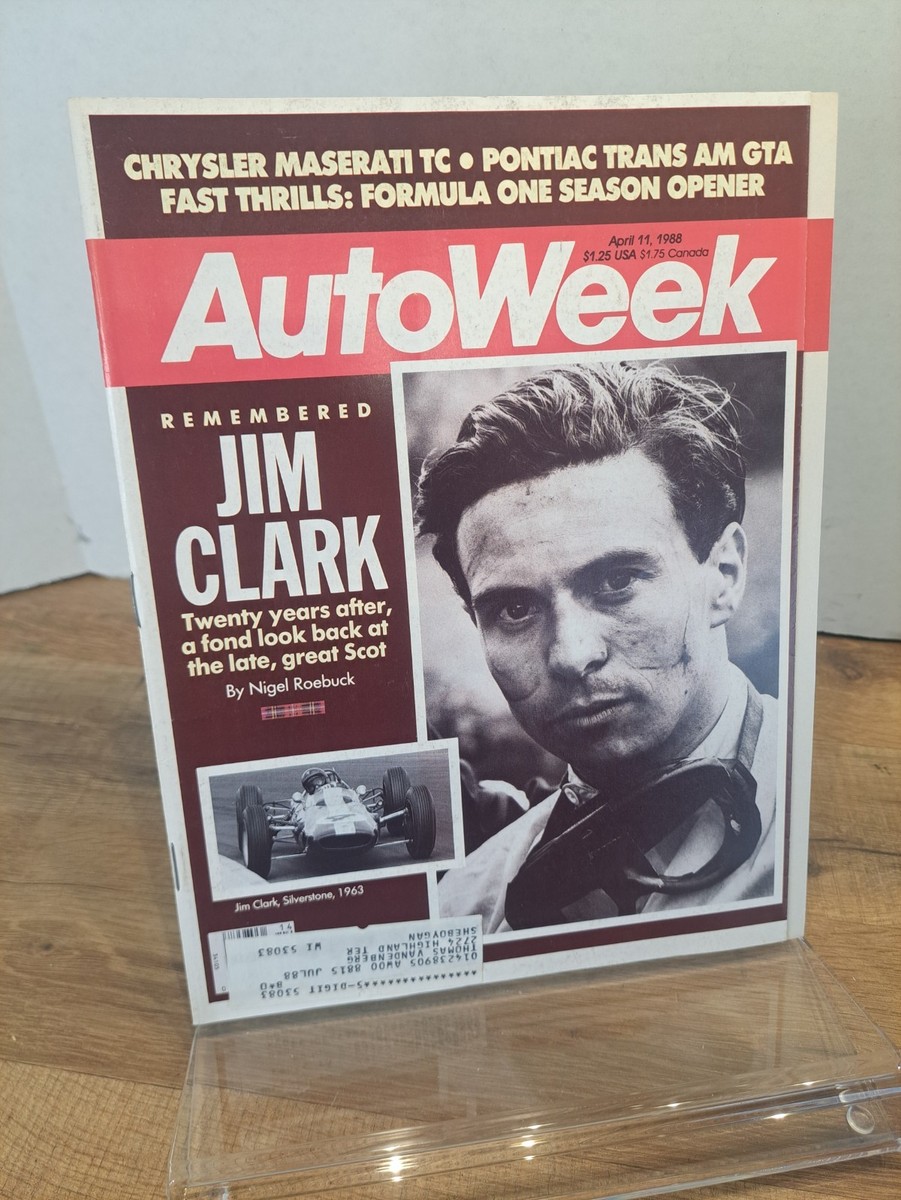 AutoWeek - April 11 - 1988 - Magazine - Jim Clark Toyota Celica Ad