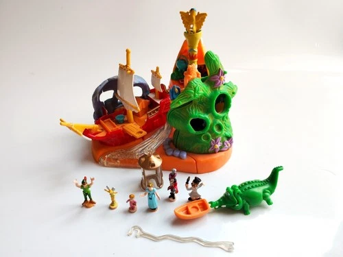Vintage Polly Pocket Disney Peter Pan variation complete bluebird