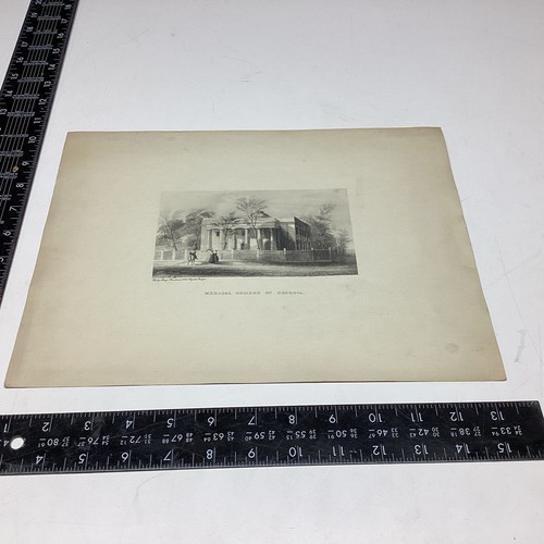 21 ART PAPER ETCHING PHOTO PRINT MEDICAL COLLEGE OF GEORGIA PUB ALONSO BOARDMAN - Picture 1 of 14