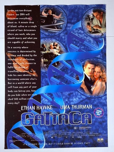 Gattaca 1997 Ethan Hawke Original Australian Video Store Movie Poster VHS